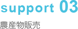 support03 農産物販売